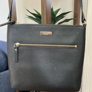 Kate Spade New York Black Laurel Way Rima Leather Crossbody Bag